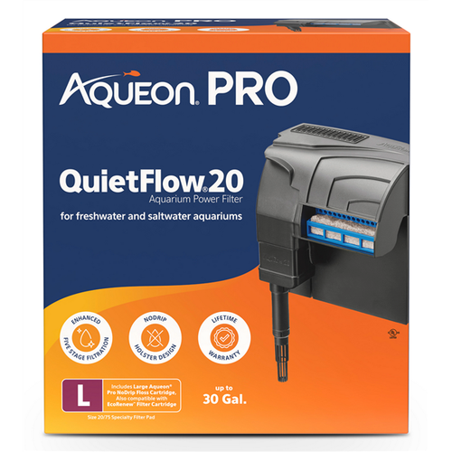 Aqueon PRO QuietFlow 20 hang-on filter