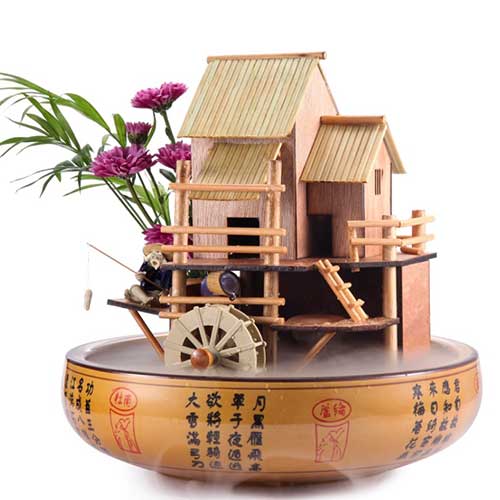 Lifegard Bamboo House Fountain 10 in