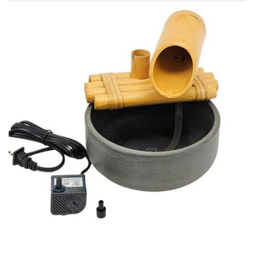 Lifegard grey 8 inch bamboo fountain
